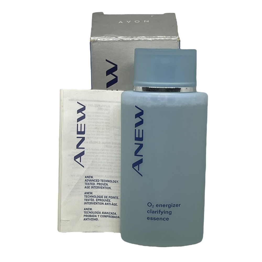 Vintage 1998 Avon Anew O2 Energizer Clarifying Essence Discontinued New In Box